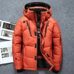Parkas Winter Thickened Mens Down Jacket Men's Casual Lightweight Down Jacket Skiing Climbing Hunting Hooded Warm Duck Down Coat