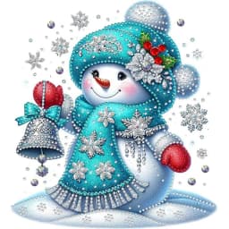 5D DIY Partial Special Shaped Drill Diamond Painting Xmas Snowman Decor