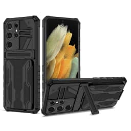 Case For Samsung Galaxy S25 Ultra S24 FE Note 20 Ultra A16 A55 A05S Wallet Card Flip Cover Protective Hybrid Stand Hard Case