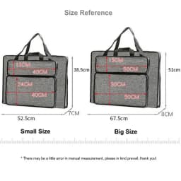 Solid Color Artist Bag A2 Art Portfolio Shoulder Bag Waterproof A3 Drawing Board Bag Carry Tote Bag