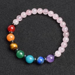 7 Chakra Bracelet Natural Gem Stone Beads Bangle Women Crystal Healing Anxiety Jewellery Mandala Yoga Meditation Bracelets Gift