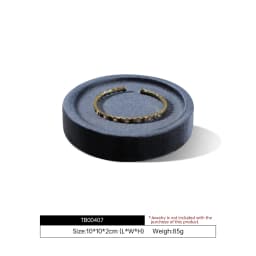Yinbeini Premium Velvet Bracelet Display Tray Ring Bangle Placement Tray Jewelry Storage Tray TB004