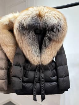 Lagabogy 2025 Top Quality Winter White Goose Down Jacket Women Coat Natural Silver Fox Fur Hooded Thick Female Waterproof Parkas