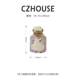 1/6 Scale Miniature Dessert Collection: Heart Cake, Churros, Smile Cookies Soda Bottle & Tiny Bear for BJD Dollhouse Party Scene