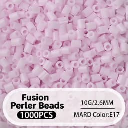 2.6mm Bulk Pink Color Series Perler Beads Refill Pack - 1000/5000pcs Fusible DIY Art Craft Fuse Beads for Mosaic Puzzle Kits