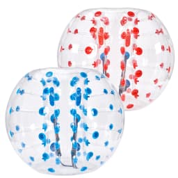 SucceBuy 2-Pack 5FT/1.5M Inflatable Bumper Balls 0.8mm Thick Bubble Soccer Balls Inflatable Zorb Balls for Adults or Children