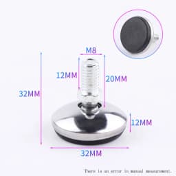 M6 M8 M10 Adjustable Leveling Chair Leg Feet Furniture Mat Screw-in Base Sofa Bed Cabinet Table Floor Protector Anti-slip Pad