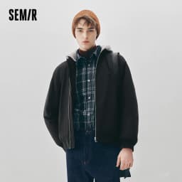 Semir Men Down Jacket Waterproof Windproof Stain Resistant 90 Percent Down Fill Layered Look Bomber Style 2026 Winter