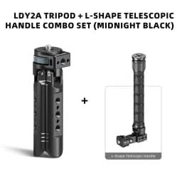LEAPLIGHT Aluminum Mini Tripod for DJI Osmo Pocket 3/4/4P/360LunaUltra Camera Tripod Handheld Grip w 360° BallHead+Phone Stand