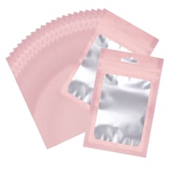 20pcs Zip Lock Bag Laser Plastic Jewelry Storage Bag DIY Earrings Necklace Bracelets Beads Gift Organizer Retail Packaging Pouch