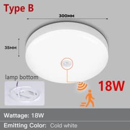 Led Ceiling Lamp Motion Sensor Night Light 110V 220V Smart Ceiling Light Indoor for Living Room Bathroom Hallway Ceiling Lightin