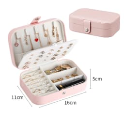 Newly Unique Blue Romantic Box PU Storage Bracelet Jewelry Box Wholesale Creative Portable Travel Storage Box Earrings Ring