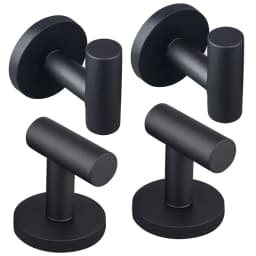 4PK Strong Magnetic Coat Hooks Rubber Coated Magnetic Hanger Mount Heavy Duty Metal Door Office Kitchen Refrigerator