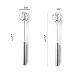 Semi-automatic Egg Beater 304 Stainless Steel Egg Whisk Manual Hand Mixer Self Turning Egg Stirrer Kitchen Accessories Egg Tools