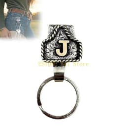 Western Metal Keychain Key Holder For Belt Quick Release Keychain Clip With Personalizing Design For Men Accessories