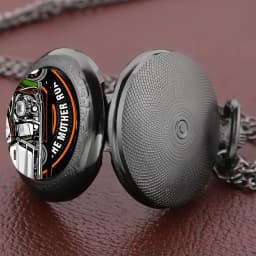 Motorcycle Dome Glass Pocket Watch Arabic Numerals Dial Vintage Women Necklace Pendant Clock Men's Watches Relojes De Bolsillo