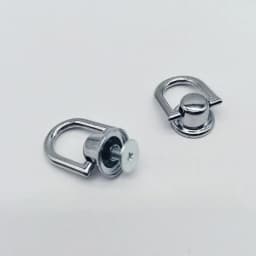 D Rings for Purse Making 4pcs Rotatable D Rings with Screws Purse Making Hardware Set Diy Leatherwork Craft Bag for Wallets