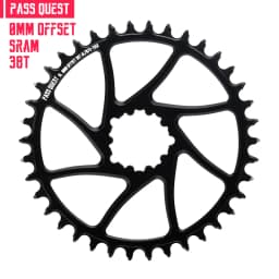 Round Oval 0mm Offset For SRAM Gx XX1 Eagle GXP PASS QUEST Crankset Round MTB Narrow Wide Chainring 28T 30T 32T 34T 36T 38T