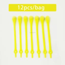 12-Pack Laceless Silicone Elastic Laces Rubber Laces Adult Kids Lazy Lace Free Laces One Size Versatile Fits Most Shoes