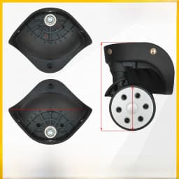 Universal Luggage Wheel Replacement Parts Quiet Universal Spinner Wheels Repair for Suitcase Password Box Shock Absorption