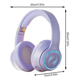 Noise Isolating Wireless Headphones Ergonomic Build-In Microphone Powerful Bass Stereo Earphones Noise Isolating Headset for Pc