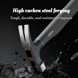 DUKA Multifunctional Claw Hammer 8 OZ High Carbon Steel Claw Hammer Anti-skid Shockproof Woodworking Tools