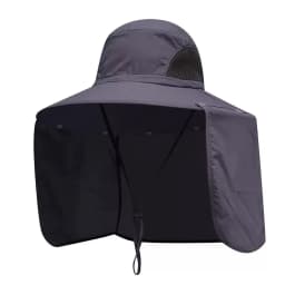 100%Polyester Men's Hat Summer Outdoor Sun Protection Wide Brim Hat Anti-Uv Sun Hat Shawl Removable Mountaineering Fish Hats