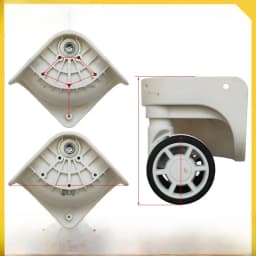Universal Luggage Wheel Replacement Parts Quiet Universal Spinner Wheels Repair for Suitcase Password Box Shock Absorption