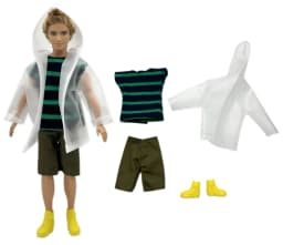 1 Set Ken Cloth Handmade Handsome Doll Accessories Casual Wear Suit for 30cm 12inch Ken Doll Suit Kids Gift