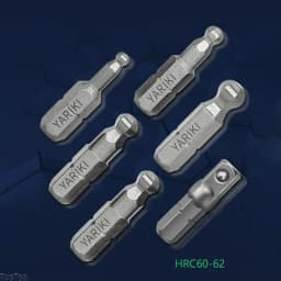 3Pcs Magnetic 1/4 Inch Ball Screwdriver Bits - Auto Repair Tools 25mm Length 3/4/5/6mm Screwdriver Head