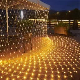 Waterproof 8 Modes LED Fish Net String Light Outdoor 2*2/3*2M Garland Fairy Curtain Lights for Garden Party Christmas Decoration