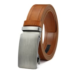 Men's Belt Metal Luxury Brand Automatic Buckle High-quality PU Leather High-quality Men's Business Casual Belt Multi-color