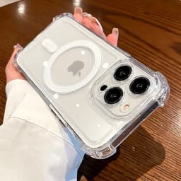 Luxury For Magsafe Shockproof Clear Case For iPhone 18 17 16 15 14 13 12 Pro Max Plus Magnetic Wireless Charge Transparent Cover