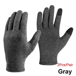 1Pair Full Finger Compression Gloves Arthritis Gloves for Men & Women; Ideal as Carpal Tunnel Gloves, Hand Brace for Arthritis