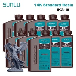 SUNLU 10KG ABS-Like/ Standard / Water-Wash/ 14K High Precision Resin 405nm Rapid UV-Curing Photopolymer Resin 1KG/Bottle