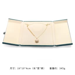 Pearl Necklce Gift Box Velvet Necklace Packaging Box Ring Holder Display Showcase Pendant Organizer