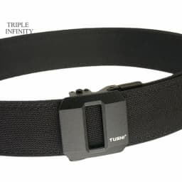 Sturdy Metal Automatic Buckle Hard Tactical Belt Double Layer Thickened Hanging Gun Belts For Men Outdoor 3.8cm Width Waistband