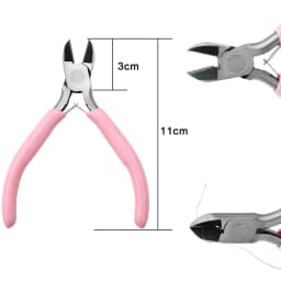 1PCS Mini Pliers Diagonal Pliers Round Bent Needle Nose Cutter Handcraft Beading Insulated Plier For Jewelry Making Hand Tool