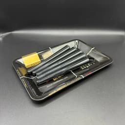 5pcs Airtight Storage Containers Smell Proof Holders with Metal Rolling Tray 18X12.5CM Tobacco Smoking Accessories