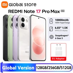 Global Version REDMI Note 17 Pro Max 5G Smartphone 100W HyperCharge 10000mAh 50MP 6.83" AMOLED Display Snapdragon® 6 Gen 5 NFC