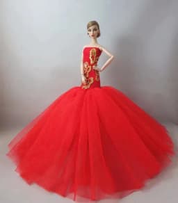 1 Set Doll Clothes 1:6 Scale Dress Gown Outfit for 11.5 Inch 30cm Doll Many Style for Choice Gifts for Girls Doll Accessories