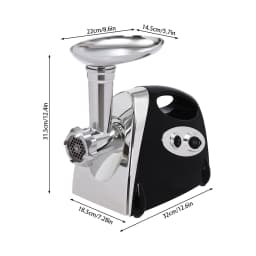Electric Meat Mincer Grinder and Sausage Maker, 800W Food Grinding Mincing Machine Copper Motor, 3 Different Cutting Plates