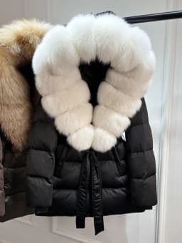 Lagabogy 2025 Top Quality Winter White Goose Down Jacket Women Coat Natural Silver Fox Fur Hooded Thick Female Waterproof Parkas