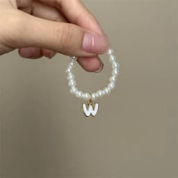 For Mini Labubu Pendant Accessories Letter Pearl Necklace For 4.0 Labubu Pin for Love Series Doll Accessories Dolls' Decoration