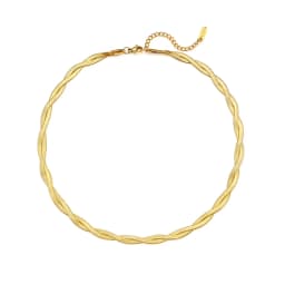 E.B.belle Steel 18k Gold Plated Flat Snake Chain Bracelets Bangles For Women Herringbone Chain Accessories Jewelry Gift