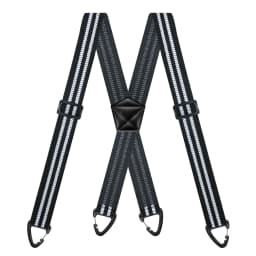 Hidden Suspenders for Men 1.6" Wide Elastic Adjustable Work Suspenders Heavy Duty with 4 Snap Loop X-back Braces for Trousers