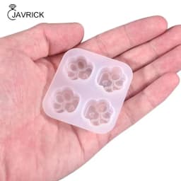 Shiny Glossy love Silicone Mold Love for Cat Paw Epoxy Resin Mold DIY Keychain Jewelry for Birthday Valentine Gift Craft