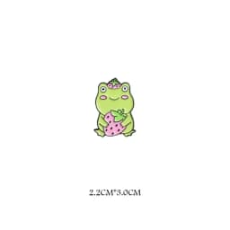 Cute Funny Vertical Middle Finger Frog Alloy Brooch Creative Cartoon Animal Badge Personality All-match Clothing Accessories