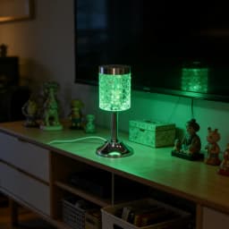 RGB Crystal 1PC Table Lamp | USB Powered | Dimmable Color Changing Ambient Light for Bedroom & Desk