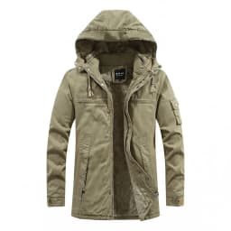 Winter Mid-length Jackets Men Military Fur Lined Thicken Warm Windbreaker Coats Mens High Quality Outdoor Tactical Parka Outwear